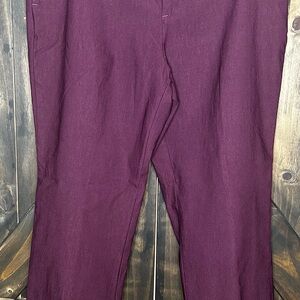 Lee Total Freedom Burgundy Women’s Straight Slacks Size 10P